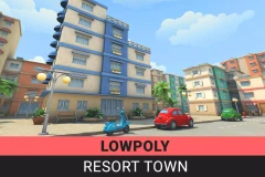 Lowpoly Resort Town