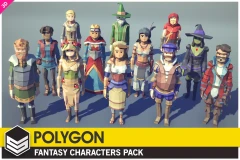 POLYGON Fantasy Characters - Low Poly 3D Art by Synty